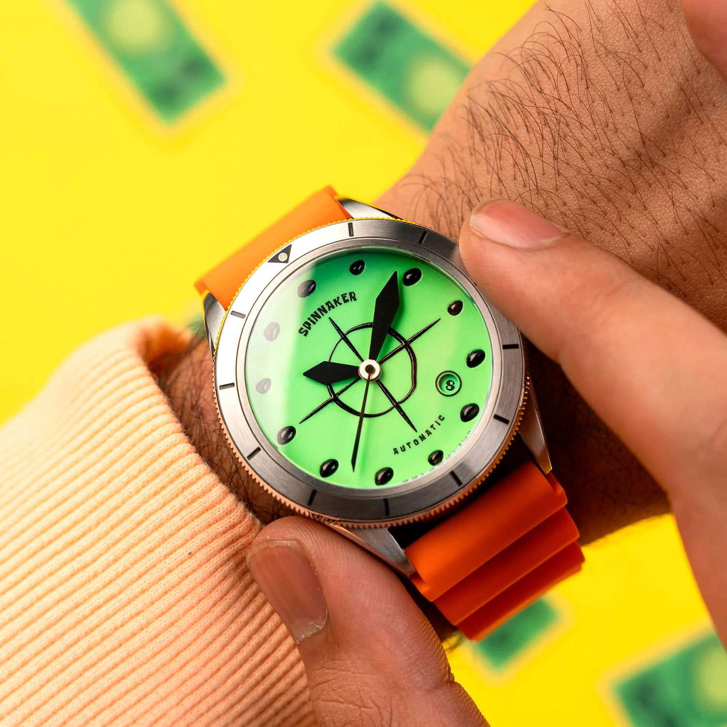 Spinnaker Spinnaker Cahill SP-5142-01 италия наручные мужские часы заводная головка с логотипом Spinnaker