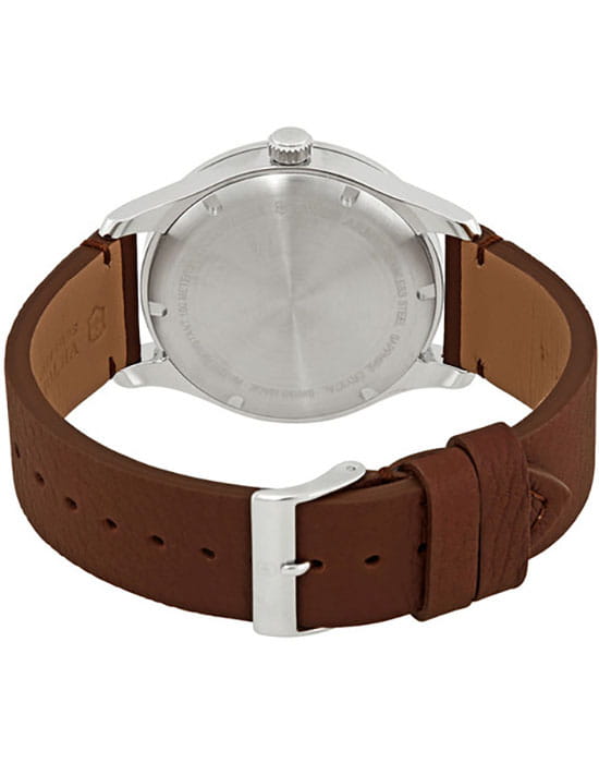 Victorinox Victorinox 241805,  швейцария мужские часы на браслете кожаный боковой вид