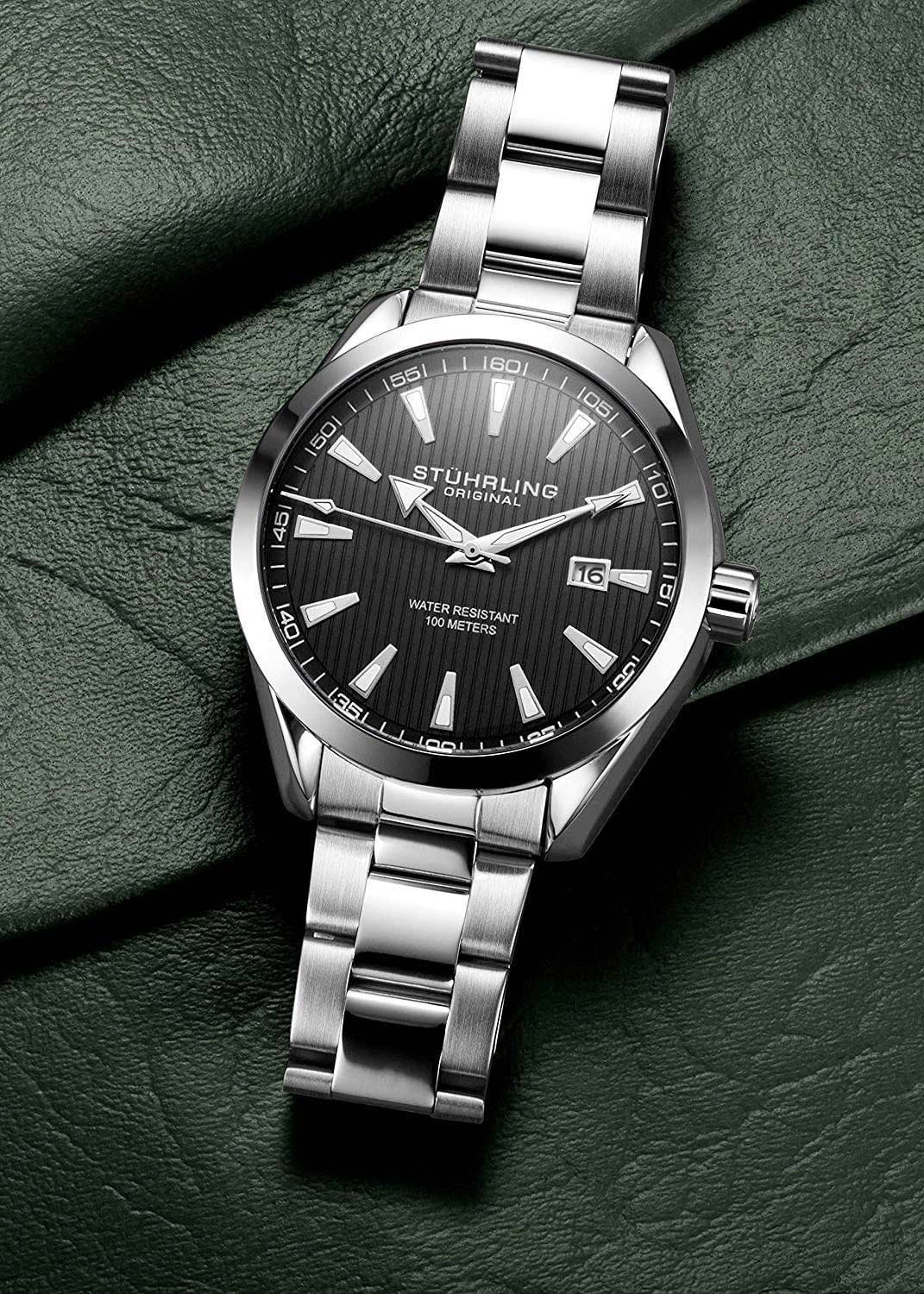 Stuhrling Stuhrling Symphony 3953.1 мужские часы черный циферблат на запястье