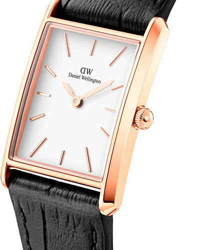 Daniel Wellington Bound Black Crocodile Rose Gold DW00100698